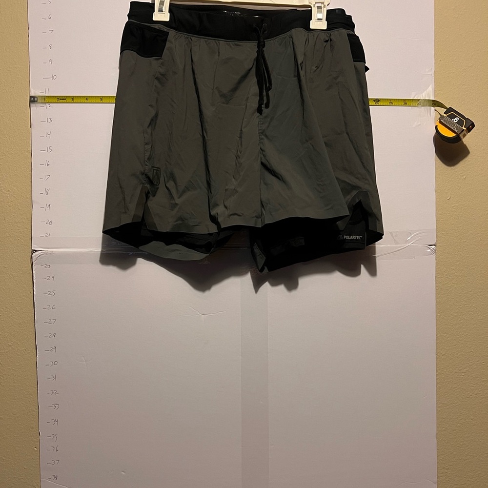 POLARTEC cordura running shorts 2 in 1